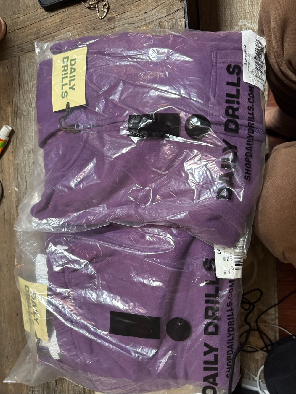 Daily Drills Purple Pullover Hoodie - Pack of Two